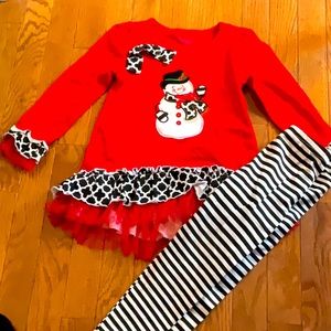 Nannette snowman outfit